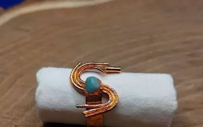 Anello S con amazzonite