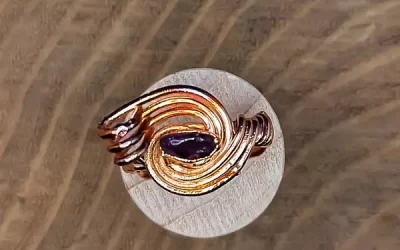 Anello con ametista