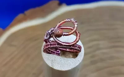 Anello con diaspro rosso