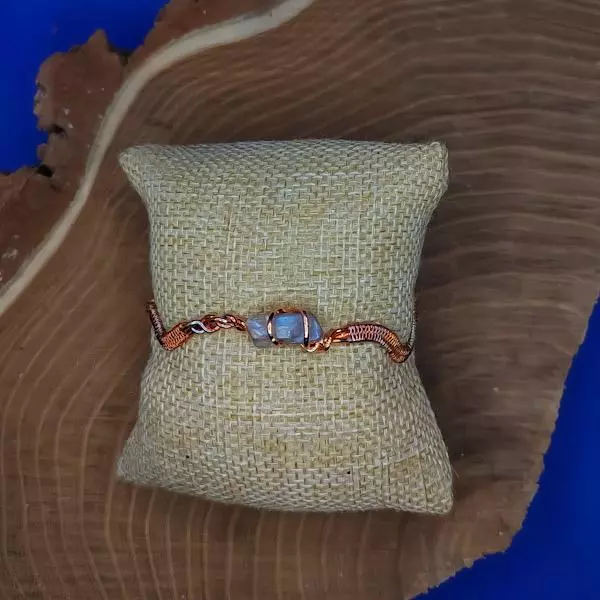 Bracciale rigido con labradorite