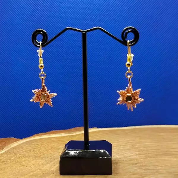 Orecchini intrecciati sole