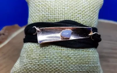 Bracciale con placca con kunzite