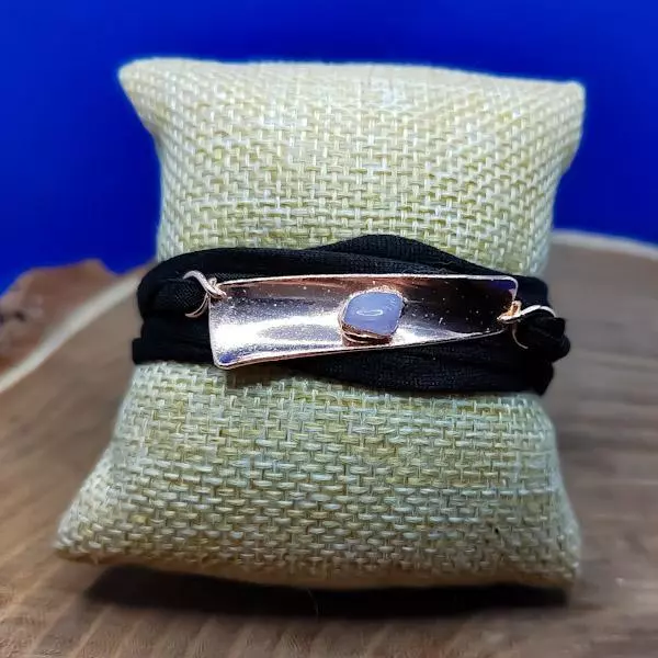 Bracciale con placca con kunzite