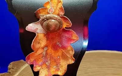 Foglia di quercia con ghianda