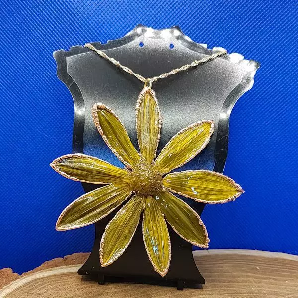 Fiore di topinambur elettroformato 10