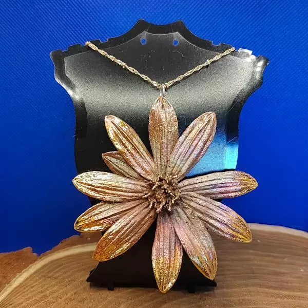 Fiore di topinambur elettroformato 4