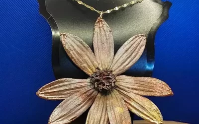 Fiore di topinambur elettroformato 5