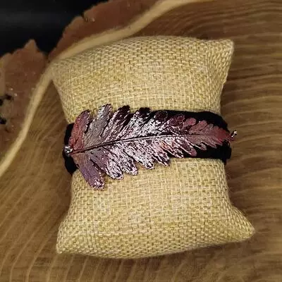 Bracciale felce con fettuccia